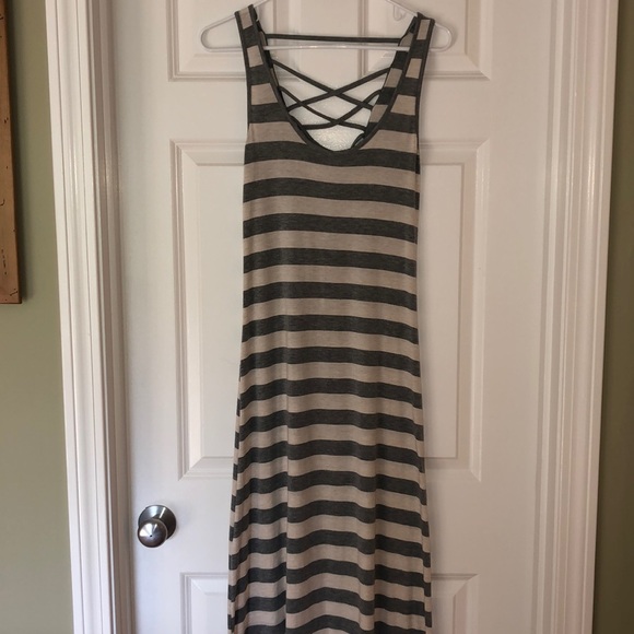 Poof! Dresses & Skirts - Striped Maxi dress